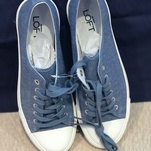 Ann Taylor Light Denim Sneakers